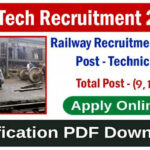 Railway Recruitment Board 9144 Post Bharti
